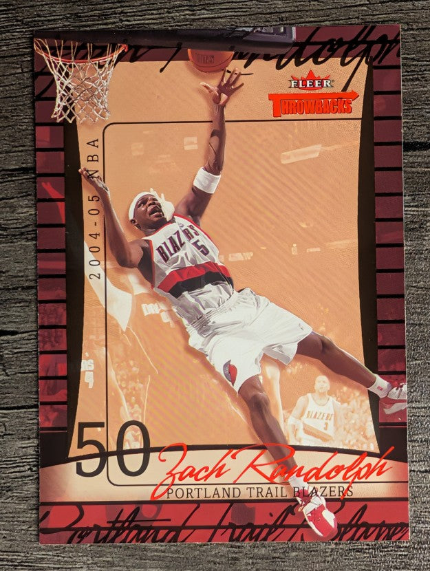 2004-05 Fleer Throwbacks #42 Zach Randolph