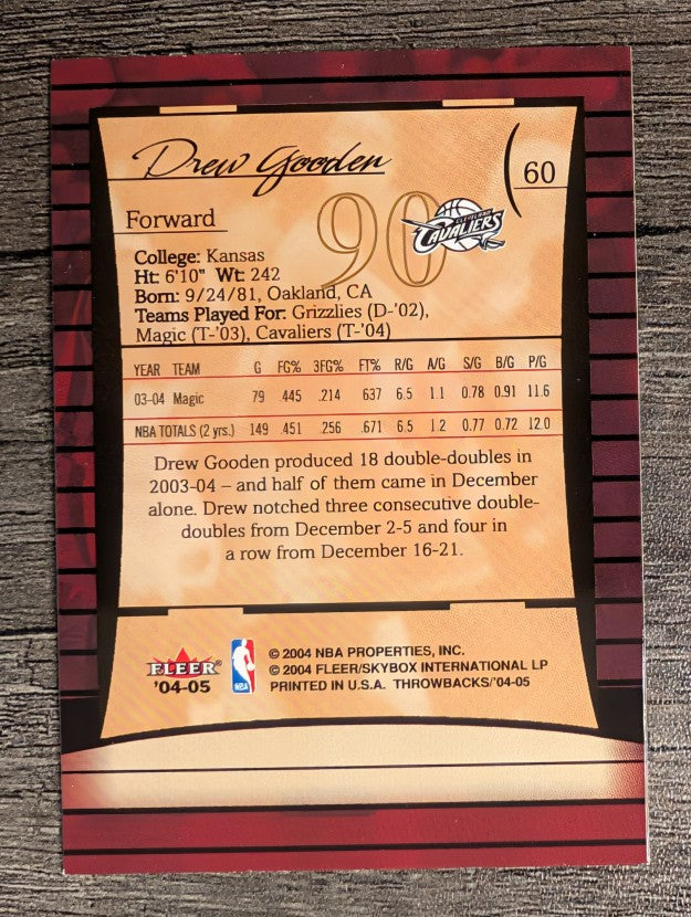 2004-05 Fleer Throwbacks #60 Drew Gooden