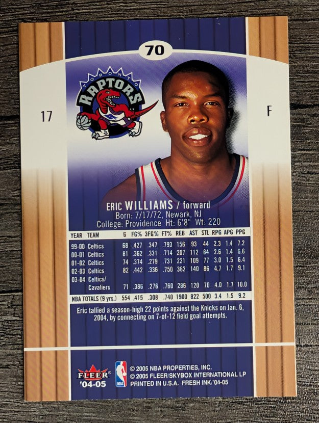 2004-05 SkyBox Fresh Ink #70 Eric Williams
