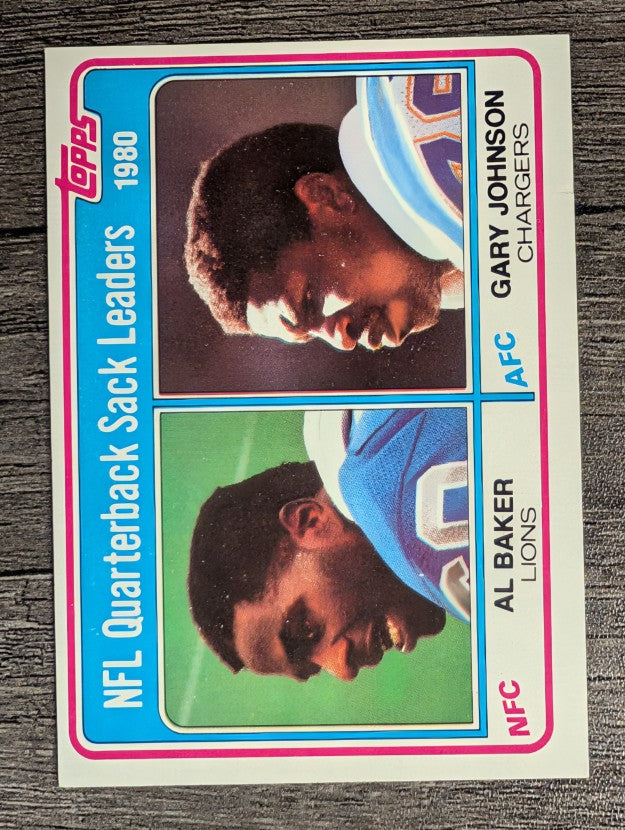 1981 Topps #3 Sack Leaders/Al Baker/Gary Johnson