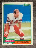 1981 Topps #25 Steve Grogan