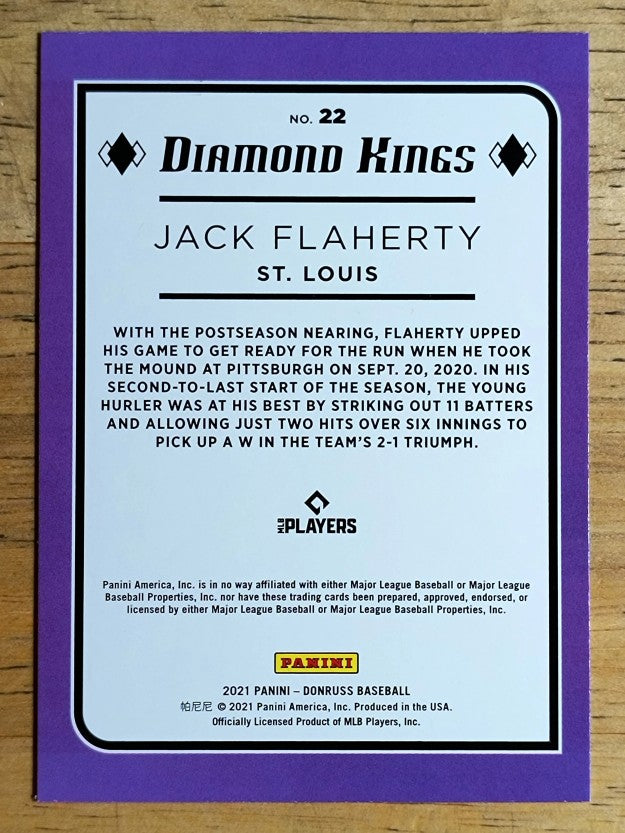 2021 Donruss #22 Jack Flaherty DK