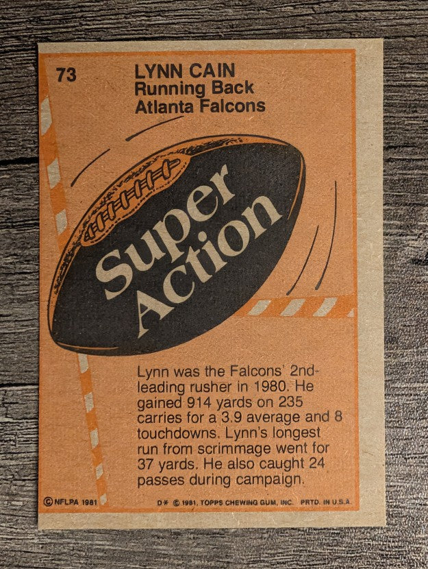 1981 Topps #73 Lynn Cain SA