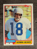 1981 Topps #87 Herman Weaver