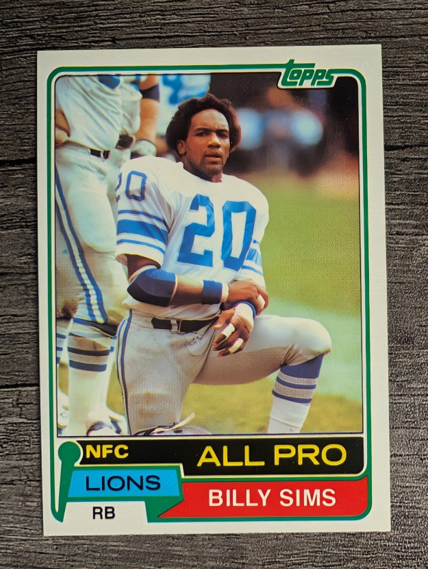 1981 Topps #100 Billy Sims AP RC