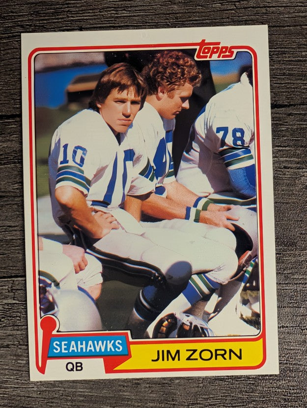 1981 Topps #125 Jim Zorn/Steve Largent