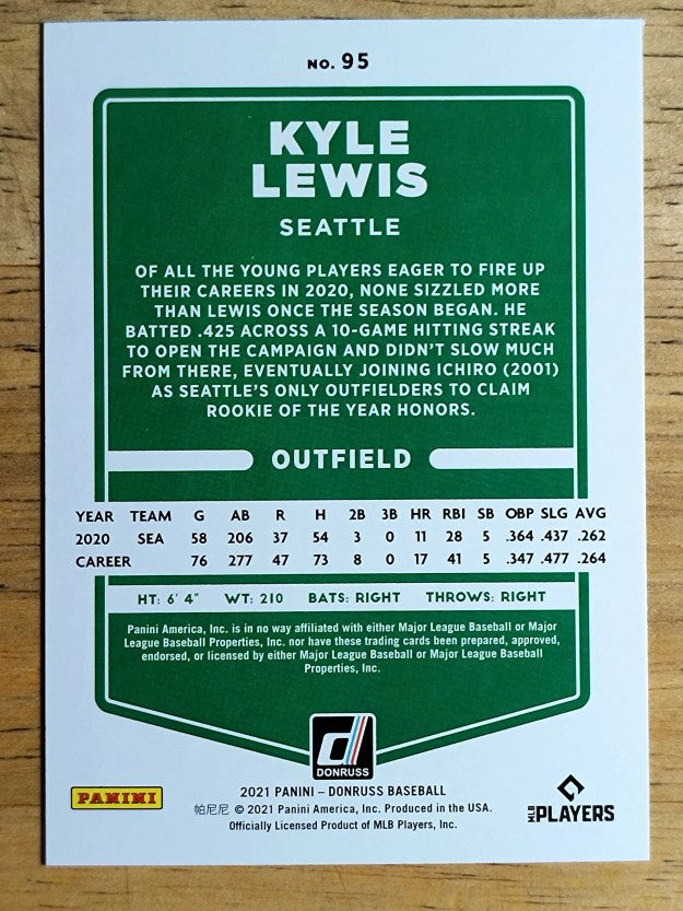 2021 Donruss #95 Kyle Lewis
