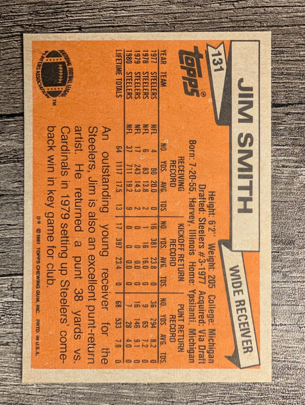 1981 Topps #131 Jim Smith
