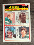 1981 Topps #132 Jets TL/Scott Dierking/Bruce Harper/Ken Schroy/Mark Gastineau