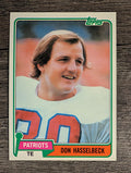 1981 Topps #159 Don Hasselbeck