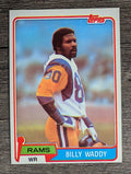1981 Topps #162 Billy Waddy