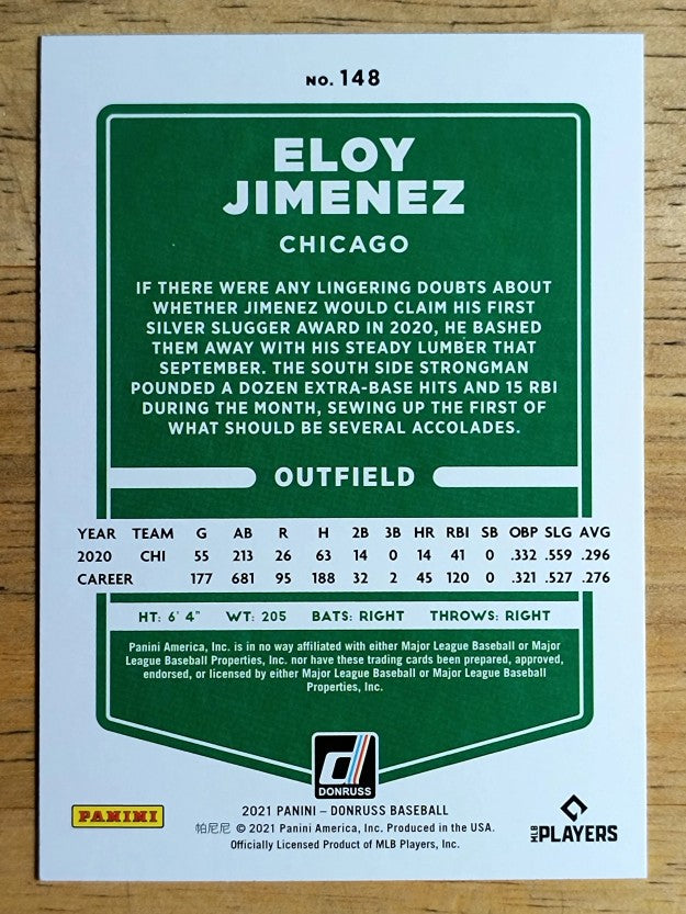 2021 Donruss #148 Eloy Jimenez
