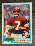 1981 Topps #165 Joe Theismann