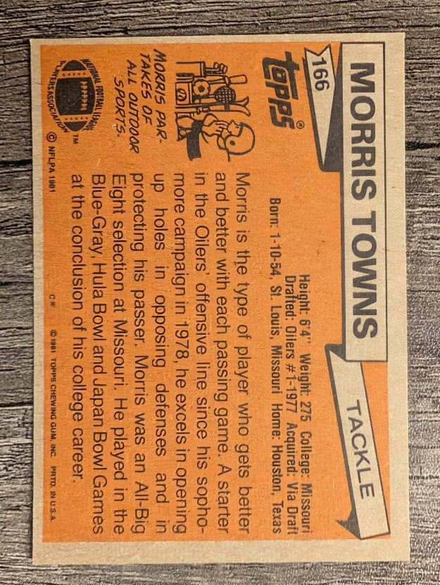1981 Topps #166 Morris Towns