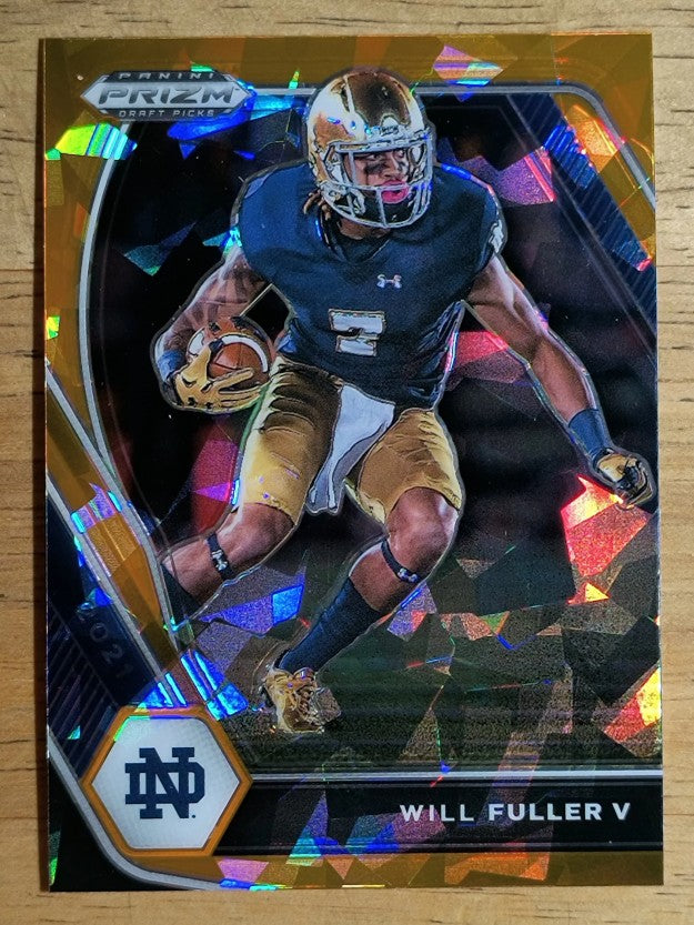 2021 Panini Prizm Draft Picks Prizms Orange Ice #58 Will Fuller V