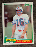 1981 Topps #174 David Woodley RC