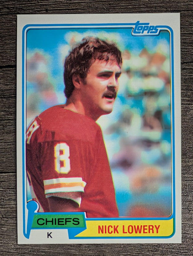1981 Topps #213 Nick Lowery RC