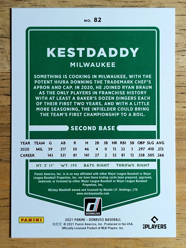2021 Donruss Variations #82 Keston Hiura