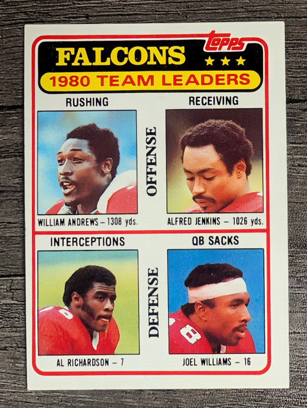 1981 Topps #244 William Andrews/Alfred Jenkins/Al Richardson/Joel Williams