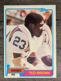 1981 Topps #247 Ted Brown