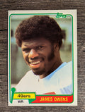 1981 Topps #263 James Owens RC