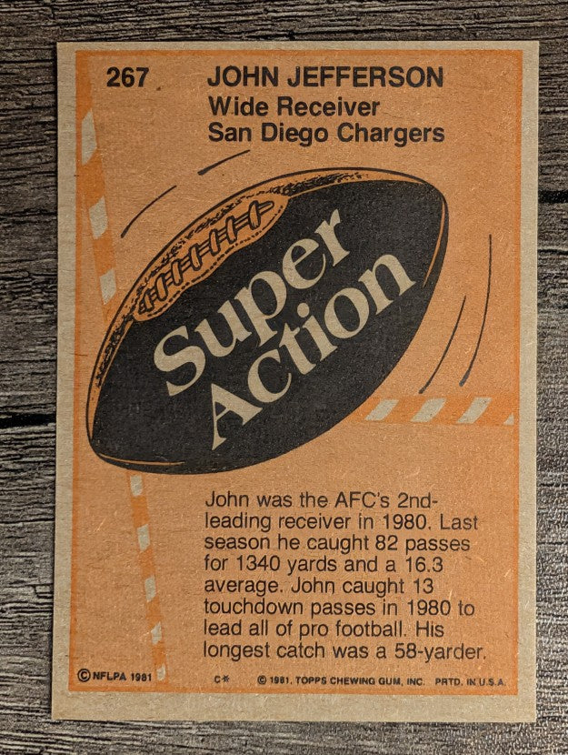 1981 Topps #267 John Jefferson SA