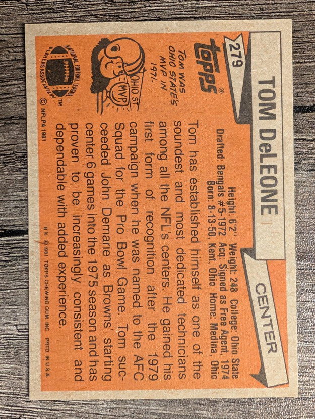 1981 Topps #279 Tom DeLeone