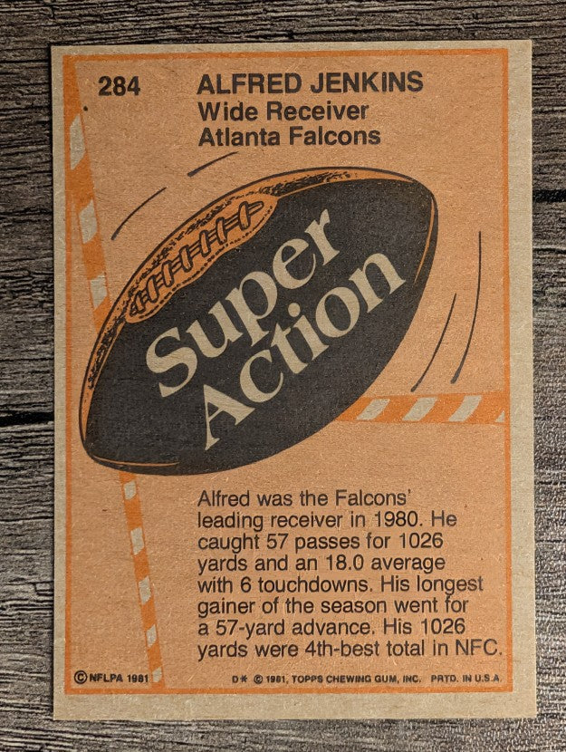 1981 Topps #284 Alfred Jenkins SA