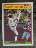 1981 Topps #294 Dave Jennings SA