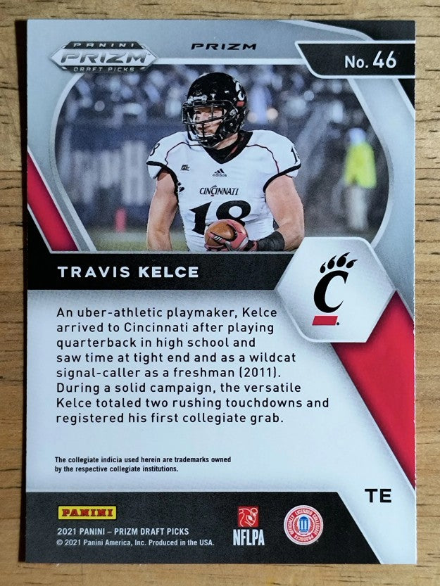 2021 Panini Prizm Draft Picks Prizms Orange Ice #46 Travis Kelce