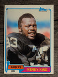 1981 Topps #329 Kenny King RC