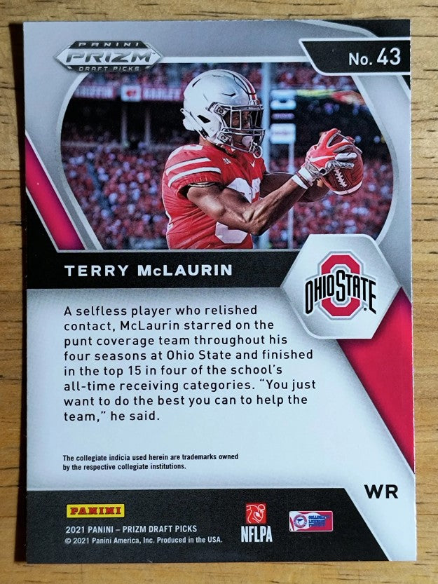 2021 Panini Prizm Draft Picks #43 Terry McLaurin