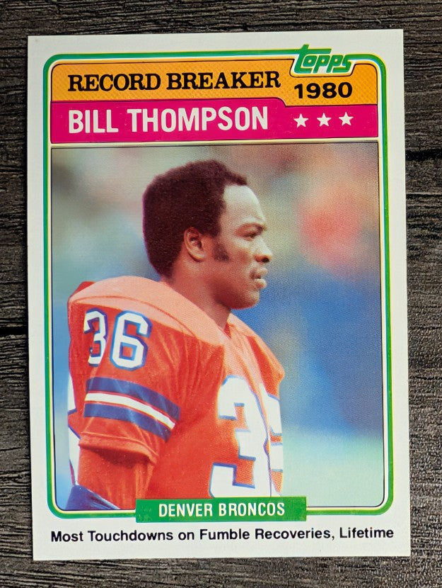 1981 Topps #336 Bill Thompson RB