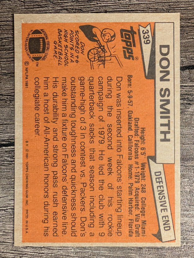 1981 Topps #339 Don Smith