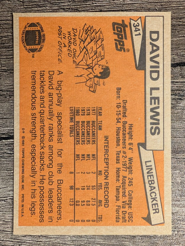 1981 Topps #341 David Lewis