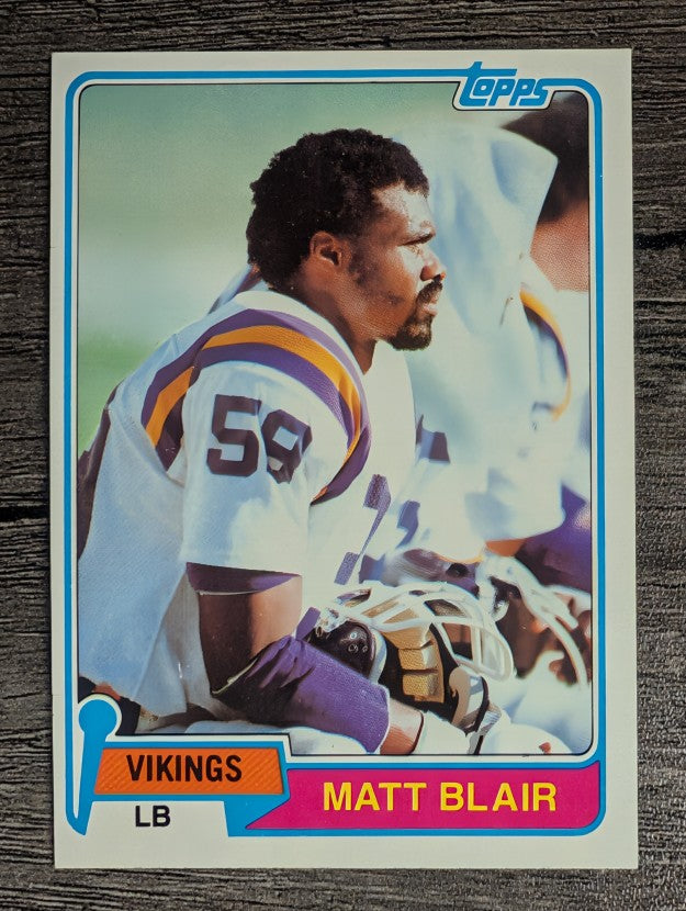 1981 Topps #346 Matt Blair