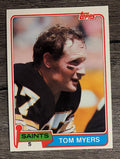 1981 Topps #366 Tom Myers