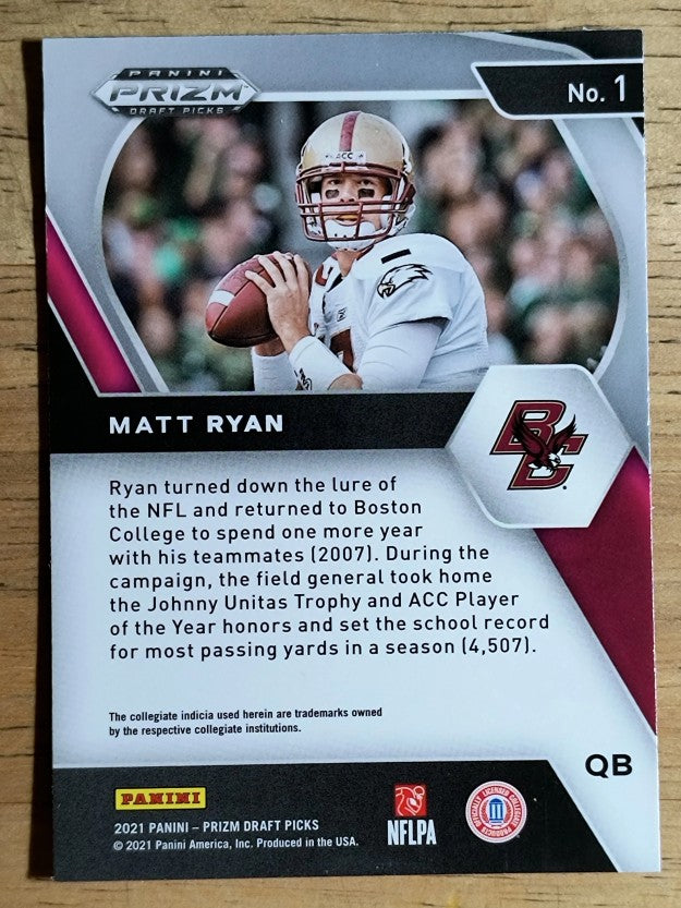 2021 Panini Prizm Draft Picks #1 Matt Ryan