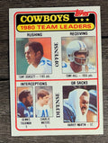 1981 Topps #376 Tony Dorsett/Tony Hill/D.Thurman/Charlie Waters/Harvey Martin