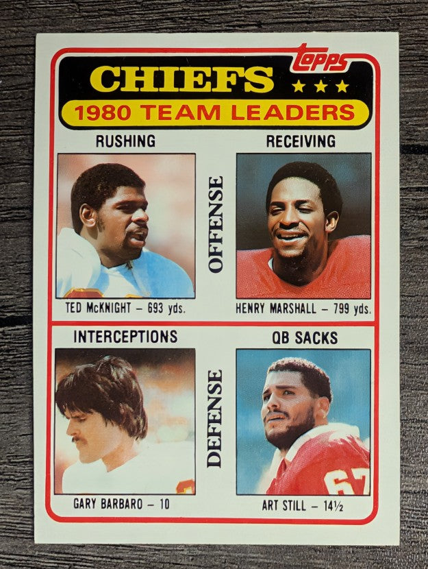 1981 Topps #394 Ted McKnight/Henry Marshall/Gary Barbaro/Art Still