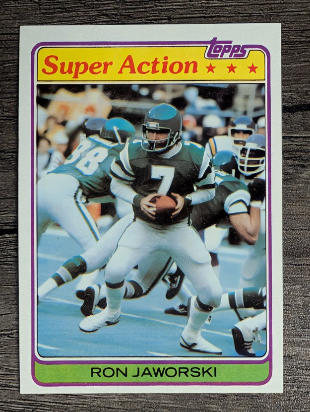 1981 Topps #408 Ron Jaworski SA