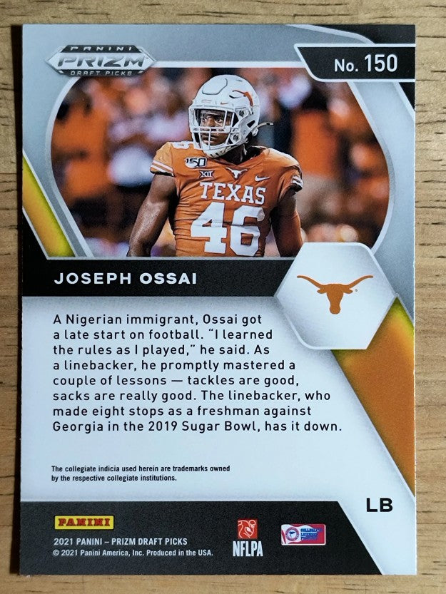 2021 Panini Prizm Draft Picks #150 Joseph Ossai RC