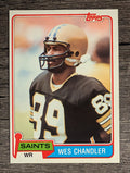 1981 Topps #428 Wes Chandler