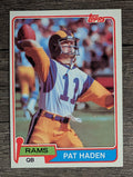 1981 Topps #445 Pat Haden