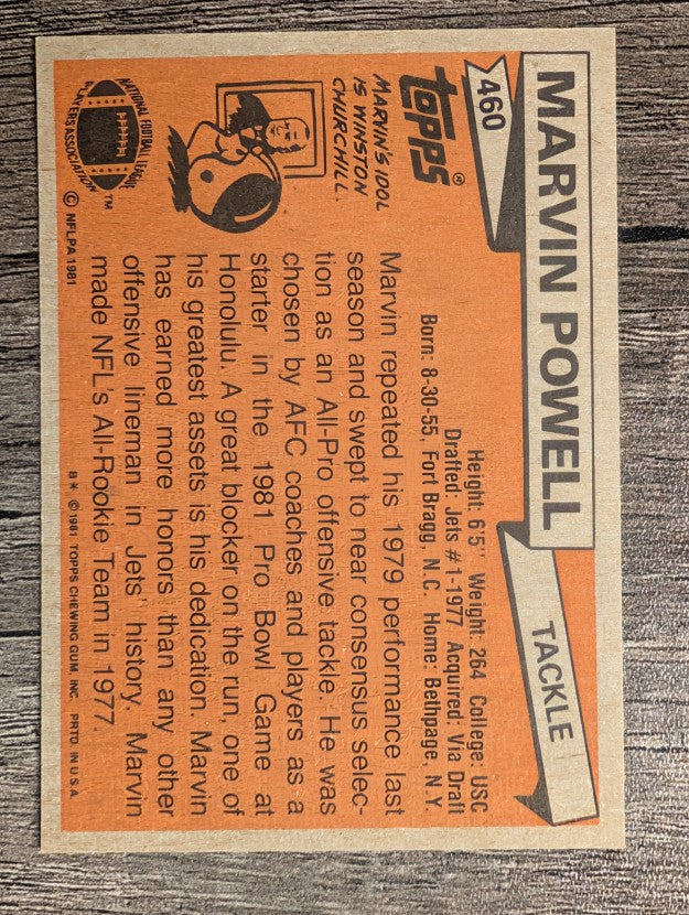 1981 Topps #460 Marvin Powell