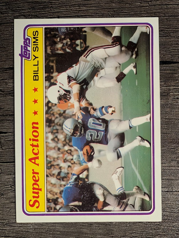 1981 Topps #473 Billy Sims SA