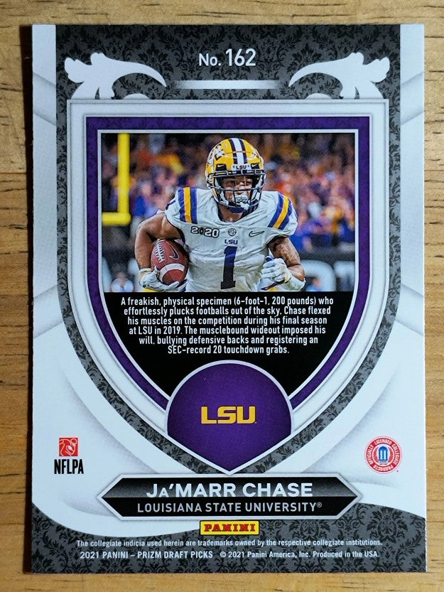 2021 Panini Prizm Draft Picks #162 Ja'Marr Chase C
