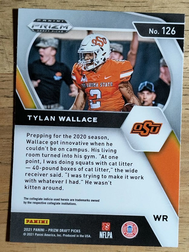 2021 Panini Prizm Draft Picks #126 Tylan Wallace RC