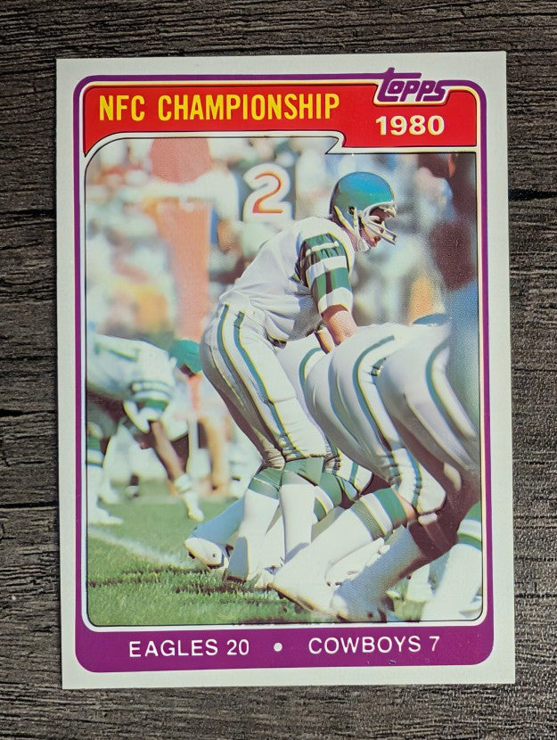 1981 Topps #492 1980 NFC Champions/Eagles/Cowboys/Ron Jaworski