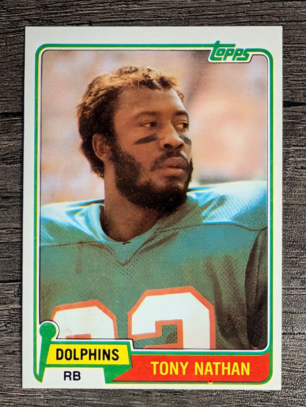 1981 Topps #506 Tony Nathan RC